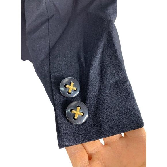 VTG Valerie Stevens Petite 12 Navy Blazer with Vest NWT Jacket One Button 6350 - Picture 12 of 15